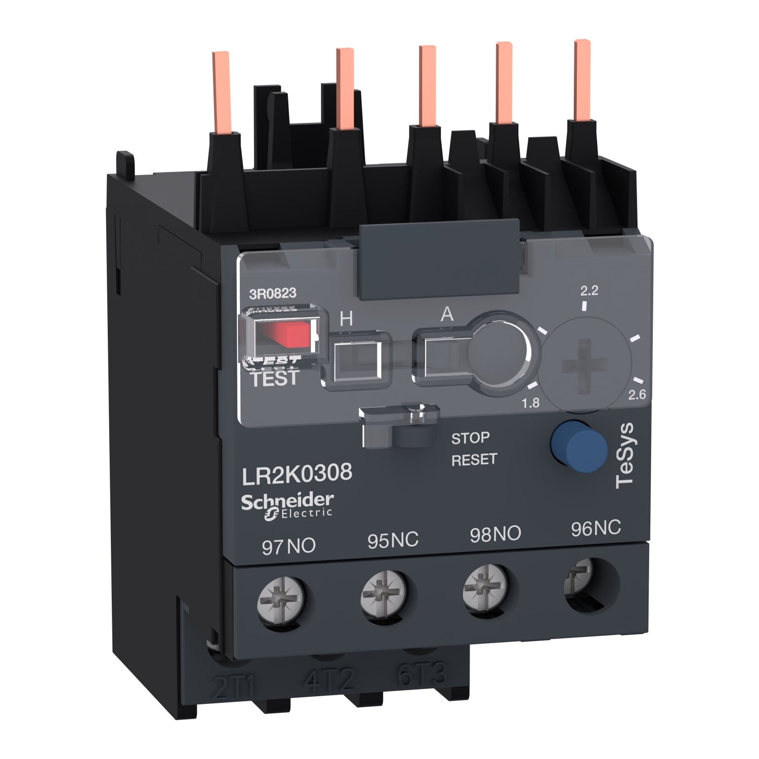 LR2K0308 - Schneider Electric - 2.8 Amp Square D Motor Starter Overload Relay