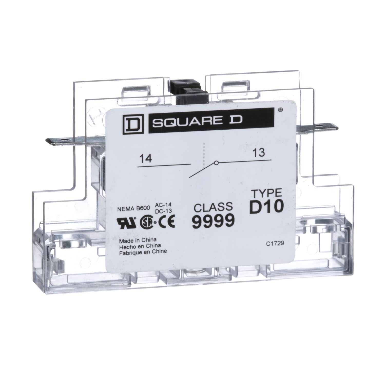 9999D10 - Schneider Electric - Square D Contactor And Motor Starter Auxiliary