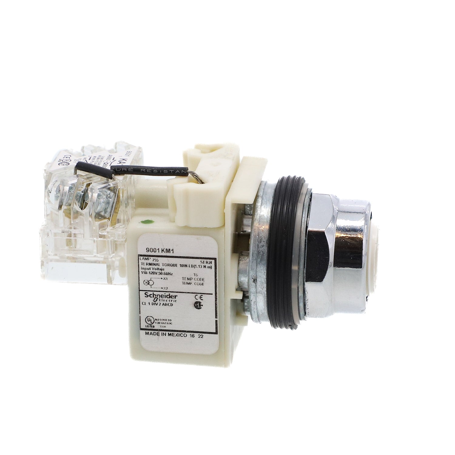 9001KT1 - Schneider Electric - 30mm Square D Push Button with LED Light