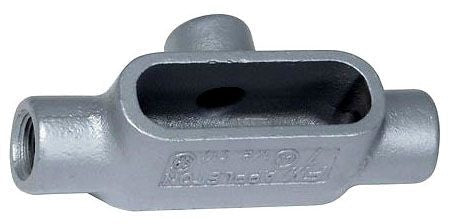 T125A - Appleton -  1-1/4 Inch T Conduit Body, Epoxy Coated Aluminum