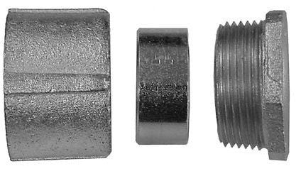 EC50 - Appleton -  1/2 Inch 3-Piece Conduit Coupling, Malleable Iron