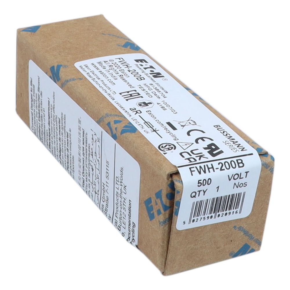 FWH-200B - Eaton Bussmann Series - Eaton Bussmann series high speed cylindrical fuse