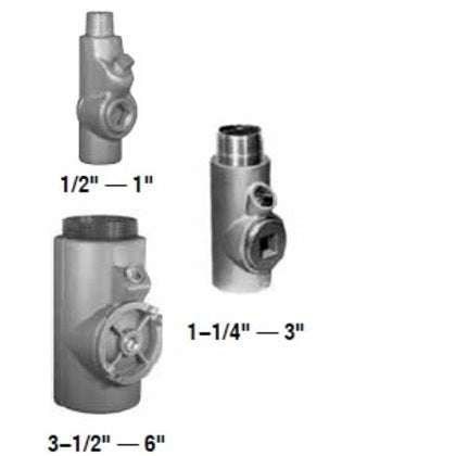 EYS56 - Appleton - 1-1/2" Vertical/Horizontal Explosion Proof Malleable Iron Sealing Fitting
