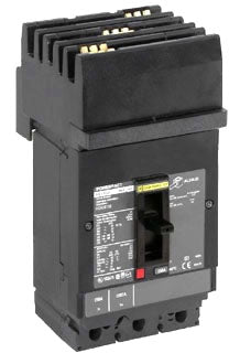 HJA36100U31X - Circuit breaker, PowerPacT H, 100A, 3 pole, 600VAC, 25kA, I-Line, Micrologic 3.2, 80%, ABC