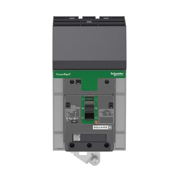 BDA36080 - Circuit breaker, PowerPacT B, 80A, 3 pole, 600Y/347VAC, 14kA, I-Line, thermal magnetic, 80%, ABC