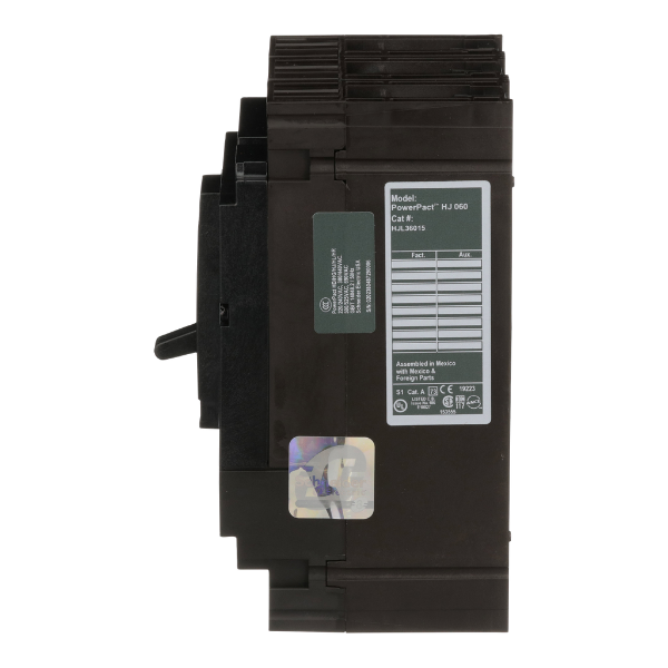 HJL36070 - Circuit breaker, PowerPacT H, 70A, 3 pole, 600VAC, 25kA, lugs, thermal magnetic, 80%